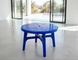 Blue Plastic Coffee Table - 1