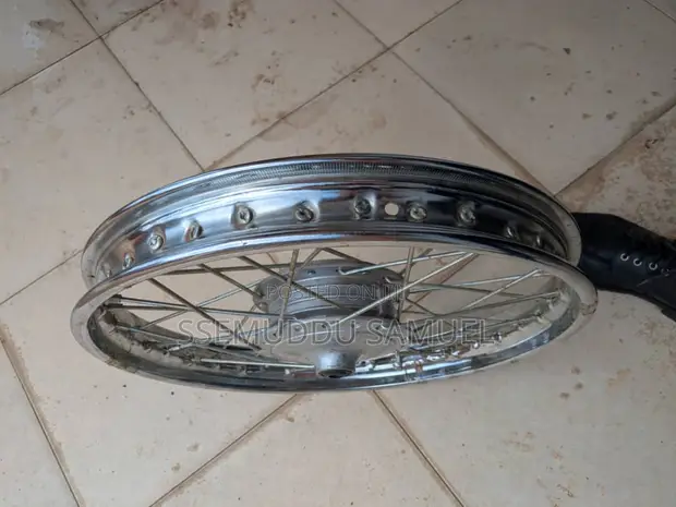 Brand New Bajaj Boxer 18-Inch Chrome Rear Rim - 1
