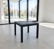 Black Square Plastic Dining Table - 2