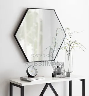 6-Sided Hexagon Wall Mirror