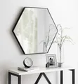 6-Sided Hexagon Wall Mirror - 1