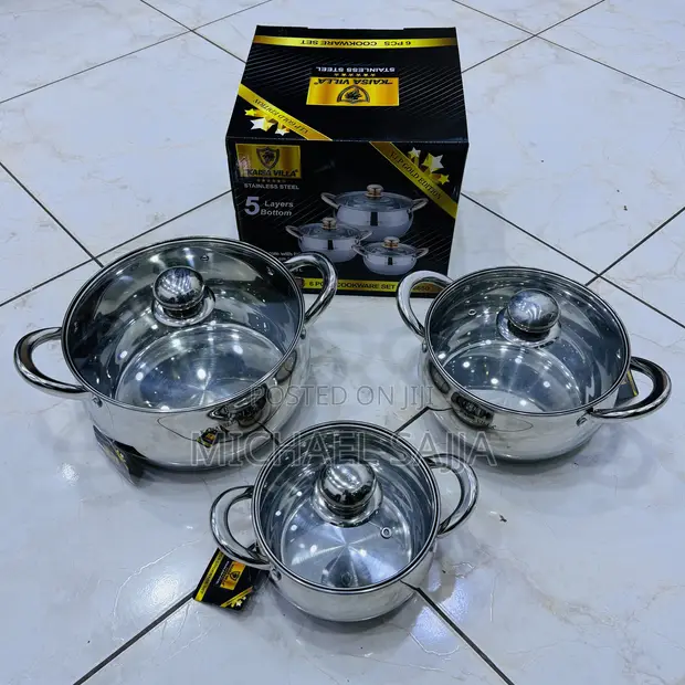Takash Villa 6-Piece Stainless Steel Cookware Set - 1