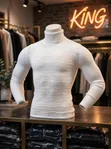 Slim-Fit Men's Turtleneck Knitwear Sweater - 3
