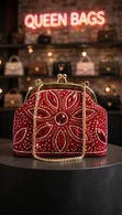 Rhinestone-Embellished Clutch Bag - 2