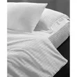 6x6 Egyptian Cotton Bedsheet Set - White Striped - 1