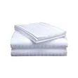 6x6 Egyptian Cotton Bedsheet Set - White Striped - 3