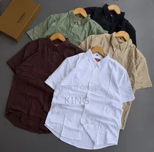 Men's Casual Button-Down Linen Shirts