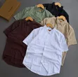 Men's Casual Button-Down Linen Shirts - 1