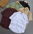 Men's Casual Button-Down Linen Shirts - 2