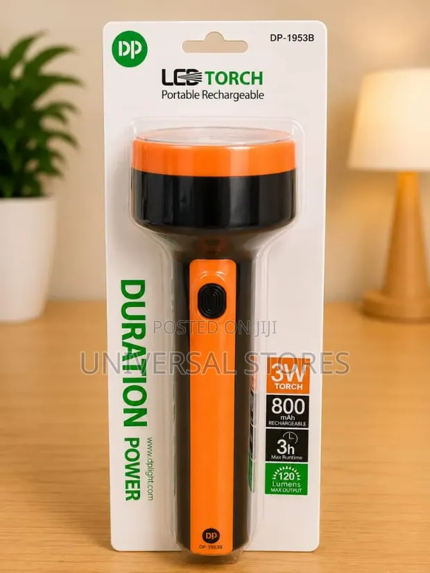 DP-1953B Portable Rechargeable LED Torch - 1