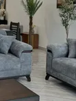 Glacier Blue 6 Seater Sofa Set - 2