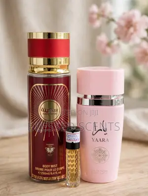 Lattafa Yaara EDP 100ml + Sakeena Body Mist + Vanilla Candy Oil Combo