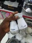 Stainless Steel & Glass Salt and Pepper Shakers - 2