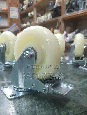 4-Inch Heavy-Duty Industrial Swivel Caster Wheels with Brake