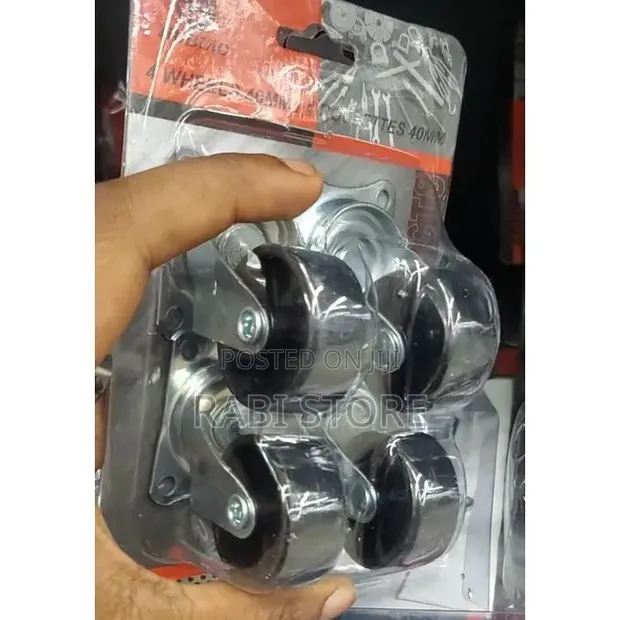 2 Inch Heavy-Duty PU Scaffolding Caster Wheel with Brake - 1