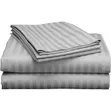 6x6 Egyptian Bedsheet Set - Grey Striped - 1