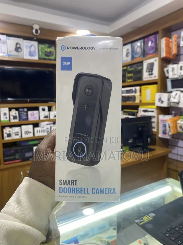 Powerology Smart Doorbell Camera with Chime - 1