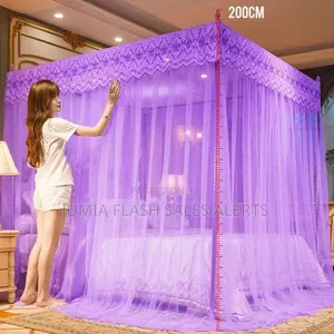 4-Post Mosquito Net - Purple