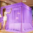 4-Post Mosquito Net - Purple - 1