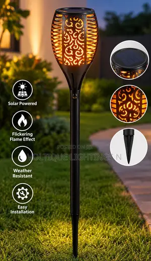Solar Garden Light - Flame Effect