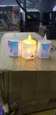 Iridescent Flameless LED Tea Light Candles - 1