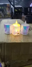 Iridescent Flameless LED Tea Light Candles - 2