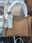 Chrisbella Structured Tote Bag - Brown - 1