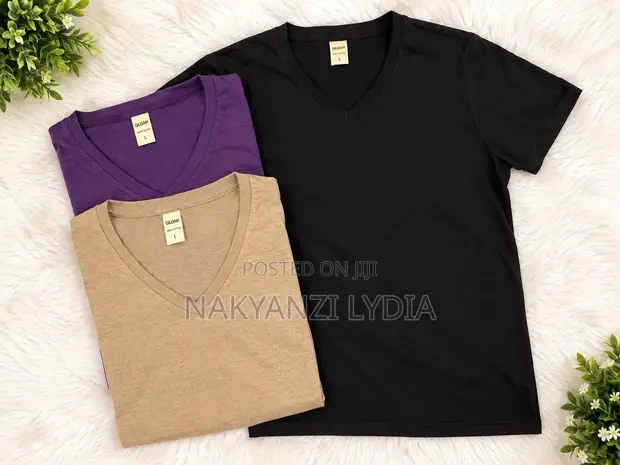Cotton V-Neck Shirts - US Brand - 1