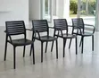 Outdoor Plastic Chairs (Set of 4) - 1