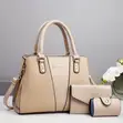 Elegant Black Handbag Set - 4