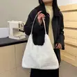 Fluffy Hobo Bag - Soft Girl Essential Handbag - 5