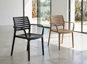 1pc Elegant Outdoor Dining Plastic Chairs