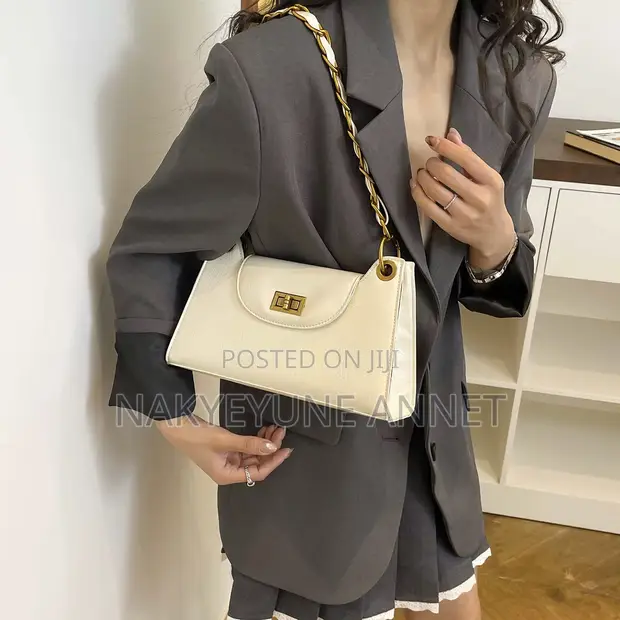 Luxury Trendy Shoulder Bag - White - 1