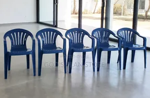 1 Piece Plastic Ottoman Armrest Chair