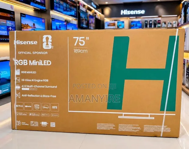 75-inch Smart Hisense TV - 1