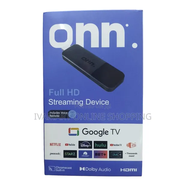 Onn Google TV Full HD Streaming Device with Voice Remote - 1