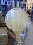 Round Rubberwood Serving Tray & Pizza Paddle (40x28x2cm) - 2