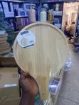 Round Rubberwood Serving Tray & Pizza Paddle (40x28x2cm) - 3