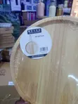Round Rubberwood Serving Tray & Pizza Paddle (40x28x2cm) - 5
