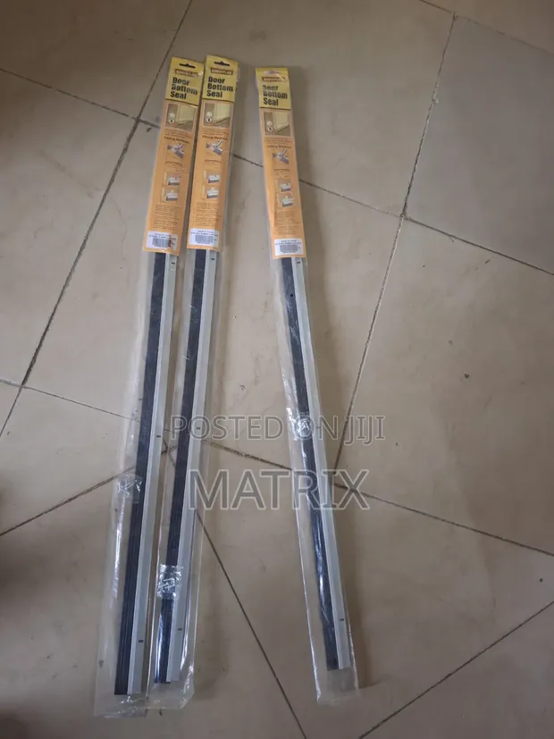 Aluminum and Rubber Door Bottom Seal Strips - 1