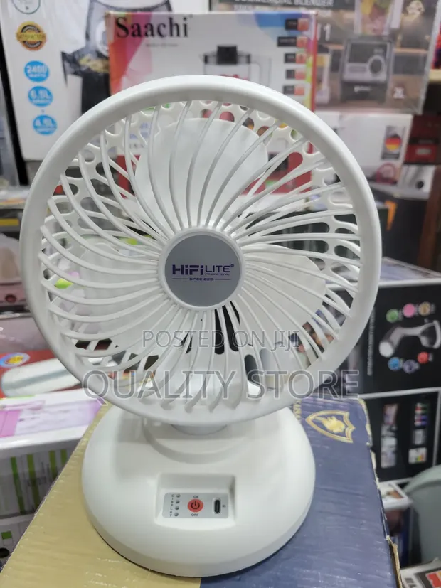 Rechargeable Mini Table Fan Hi-Fi Lite - 1