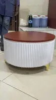 Black Coffee Table and Center Table - 1