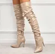Fashion Nova Thigh High Boots - Red - 1