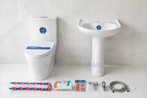 Brand New Toilet with Basin Set - Frencia Quality
