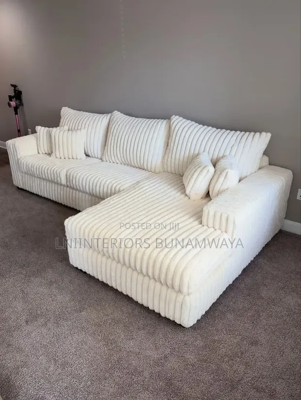 L-Shaped Sofa Set - 5 Seater - 1
