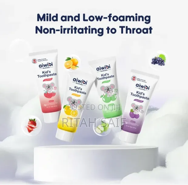 Aiwibi Kids Toothpaste - Grape Flavor - 1