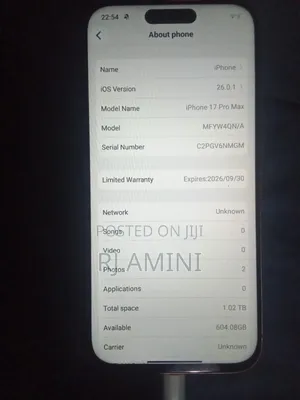 New Apple iPhone 17 Pro Max 1TB Orange