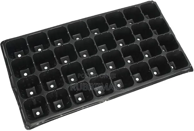 Black Plastic Seedling Tray - 32 Cells - 1
