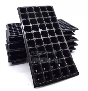 Black Plastic Seedling Tray - 50 Cells