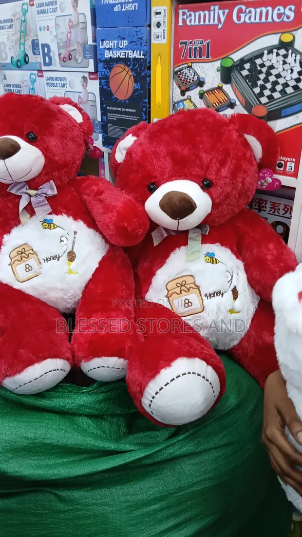 Big Size Red & Pink Teddy Bear - 1